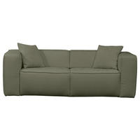 SCHLAFSOFA in Textil Dunkelgrün  - Dunkelgrün/Schwarz, Design, Kunststoff/Textil (227/74/105cm) - Novel