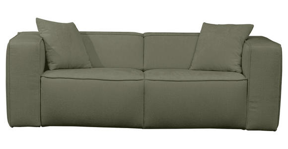 SCHLAFSOFA in Chenille Dunkelgrün  - Dunkelgrün/Schwarz, Design, Kunststoff/Textil (227/74/105cm) - Novel