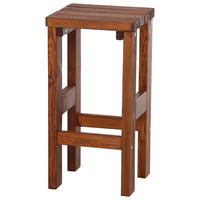 BARHOCKER in Braun  - Braun, Basics, Holz (39/76/39cm) - Gardenson