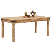 Masă din lemn, 180/90/77 cm,   - culoare natur, Romantik / Landhaus, lemn (180/90/77cm) - Livetastic