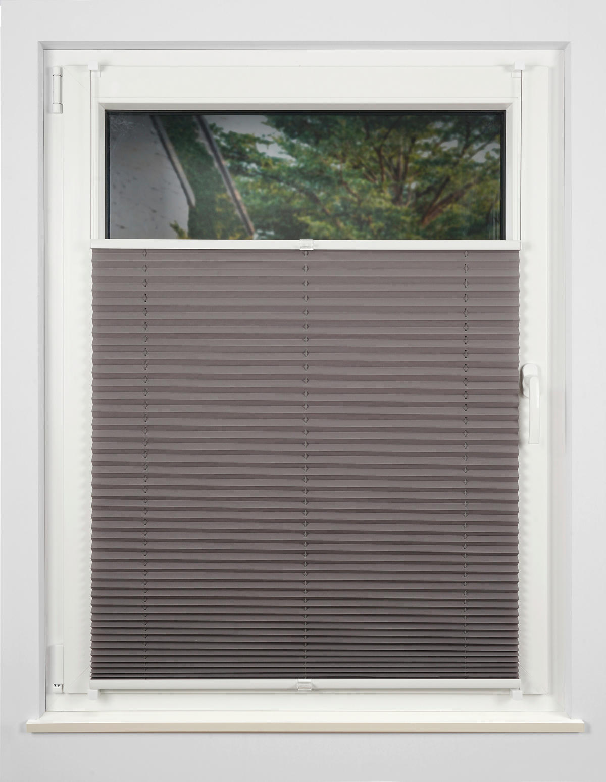 PLISOVANÁ ROLETA,  - svetlosivá, Konventionell, textil (95/130/2,2cm) - Homeware