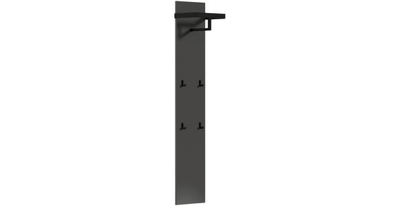 GARDEROBE 3-teilig in 200/191/34 cm - Anthrazit/Schwarz, Design, Glas/Holzwerkstoff (200/191/34cm) - Dieter Knoll