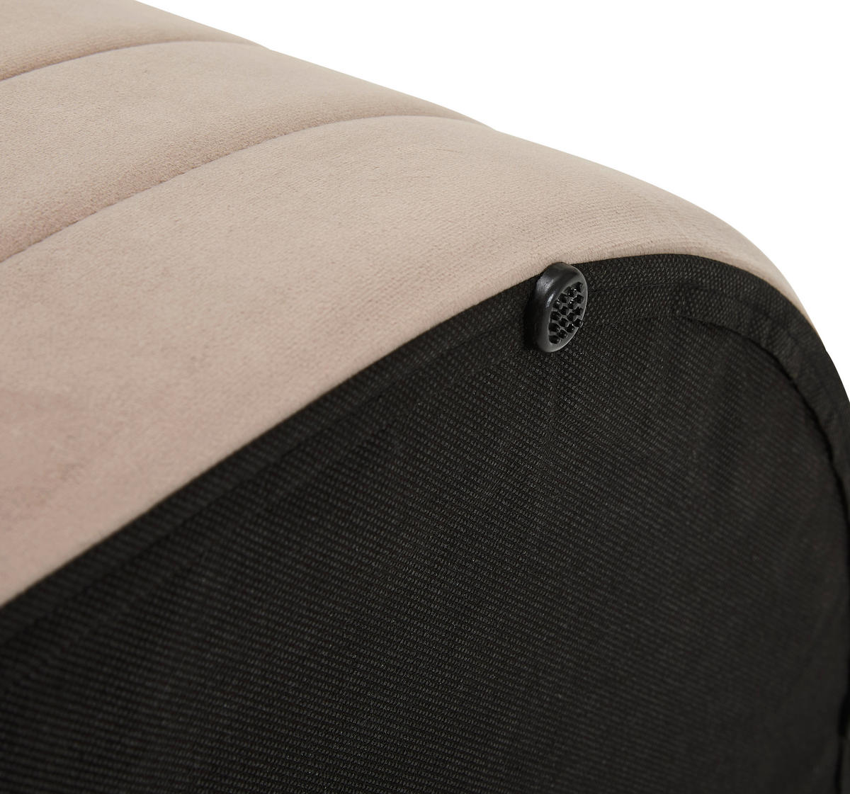 HOCKERBANK 50/50/44/44/50/50 cm Samt Beige  - Beige, Design, Textil (50/50/44/44/50/50cm) - MID.YOU