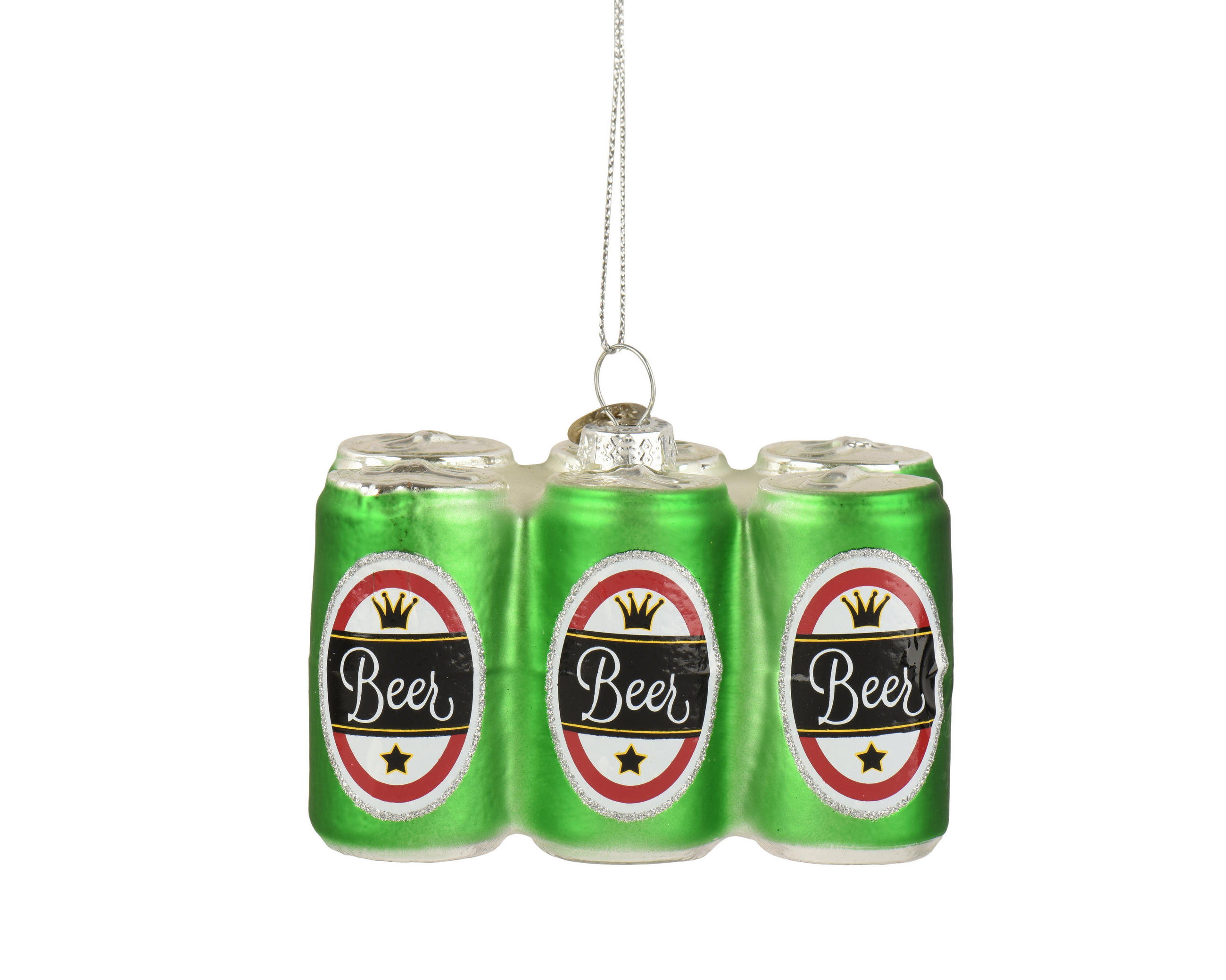 CHRISTBAUMKUGEL  - Grün, LIFESTYLE, Glas (9/6/7cm)