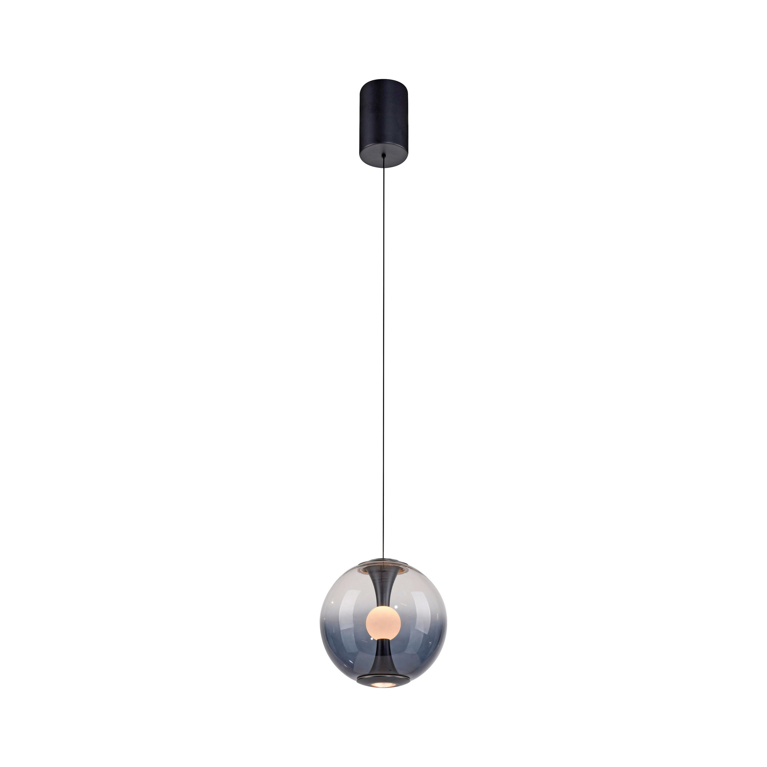 LED-PENDELLEUCHTE PURE Glow 20/80-200 cm   - Grau, MODERN, Glas/Kunststoff (20/80-200cm) - Neuhaus PURE