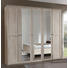 KLEIDERSCHRANK 5 -türig Eichefarben - Eichefarben/Braun, LIFESTYLE, Glas/Holzwerkstoff (225/210/58cm) - Carryhome