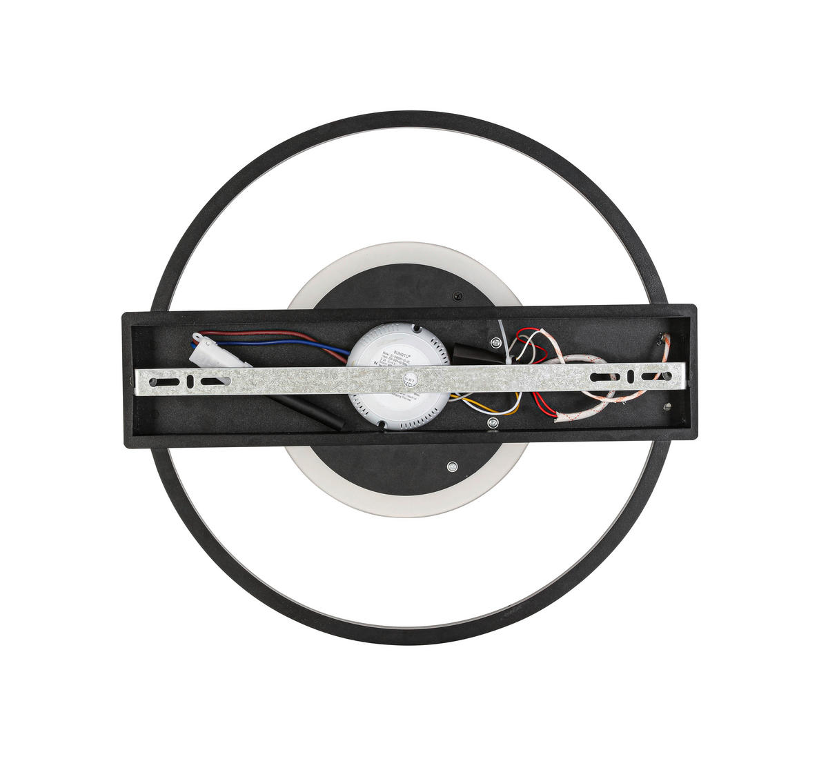 LED-DECKENLEUCHTE 42/40/6 cm   - Schwarz, Trend, Kunststoff/Metall (42/40/6cm) - Novel