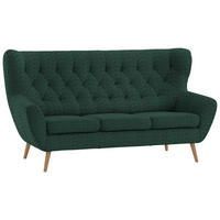 3-SITZER-SOFA in Cord Grün  - Grün, Design, Holz/Textil (187/101/95cm) - Stylife