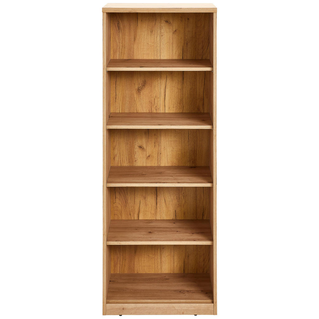 Thumbnail - Xora Regal, Eiche Artisan, Holzwerkstoff, 4 Fächer, 55x148x36 cm, Typenauswahl, Wohnzimmer, Regale, Bücherregale