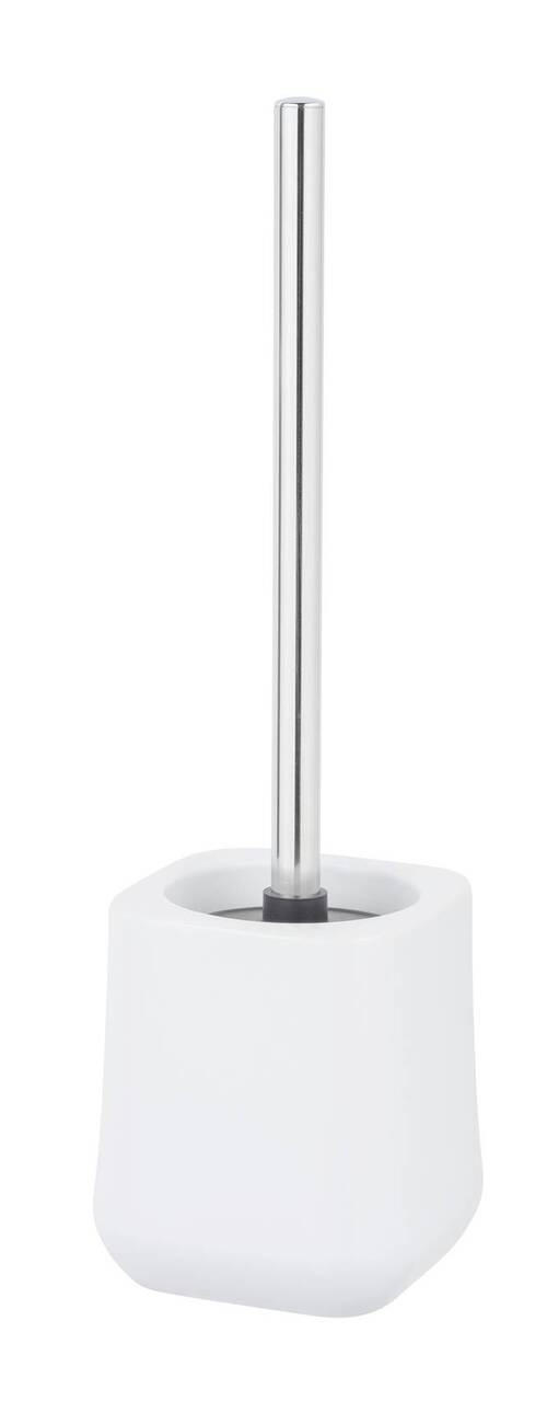 WC-BÜRSTENGARNITUR in Kunststoff  Kunststoff   - Chromfarben/Weiss, Konventionell, Keramik/Kunststoff (11/38,5/11cm) - Schöner Wohnen
