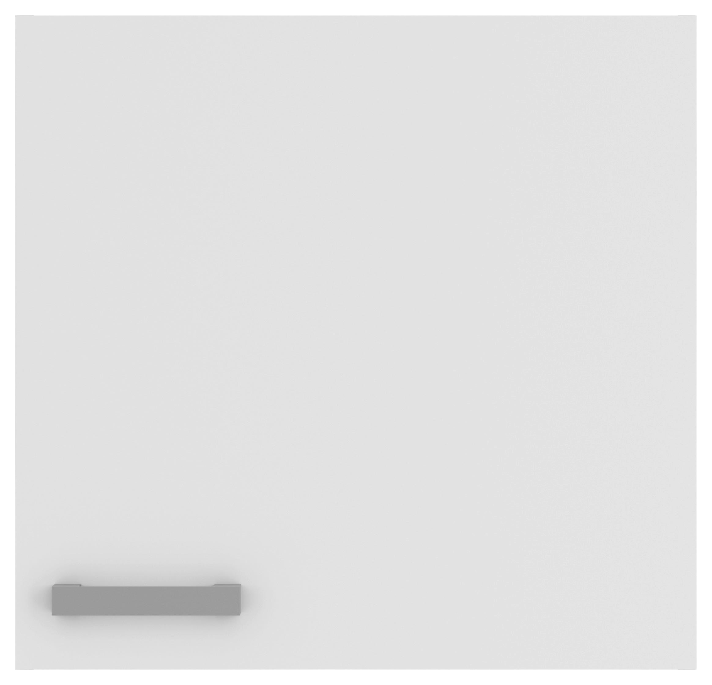 KÜCHENOBERSCHRANK 60/57,6/34,6 cm  in Weiß  - Alufarben/Weiß, Basics, Holzwerkstoff/Metall (60/57,6/34,6cm) - Optifit