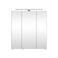 SPIEGELSCHRANK 60/64/20 cm  - Eichefarben/Silberfarben, KONVENTIONELL, Glas/Holzwerkstoff (60/64/20cm) - Xora