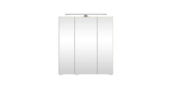 SPIEGELSCHRANK 60/64/20 cm  - Eichefarben/Silberfarben, KONVENTIONELL, Glas/Holzwerkstoff (60/64/20cm) - Xora