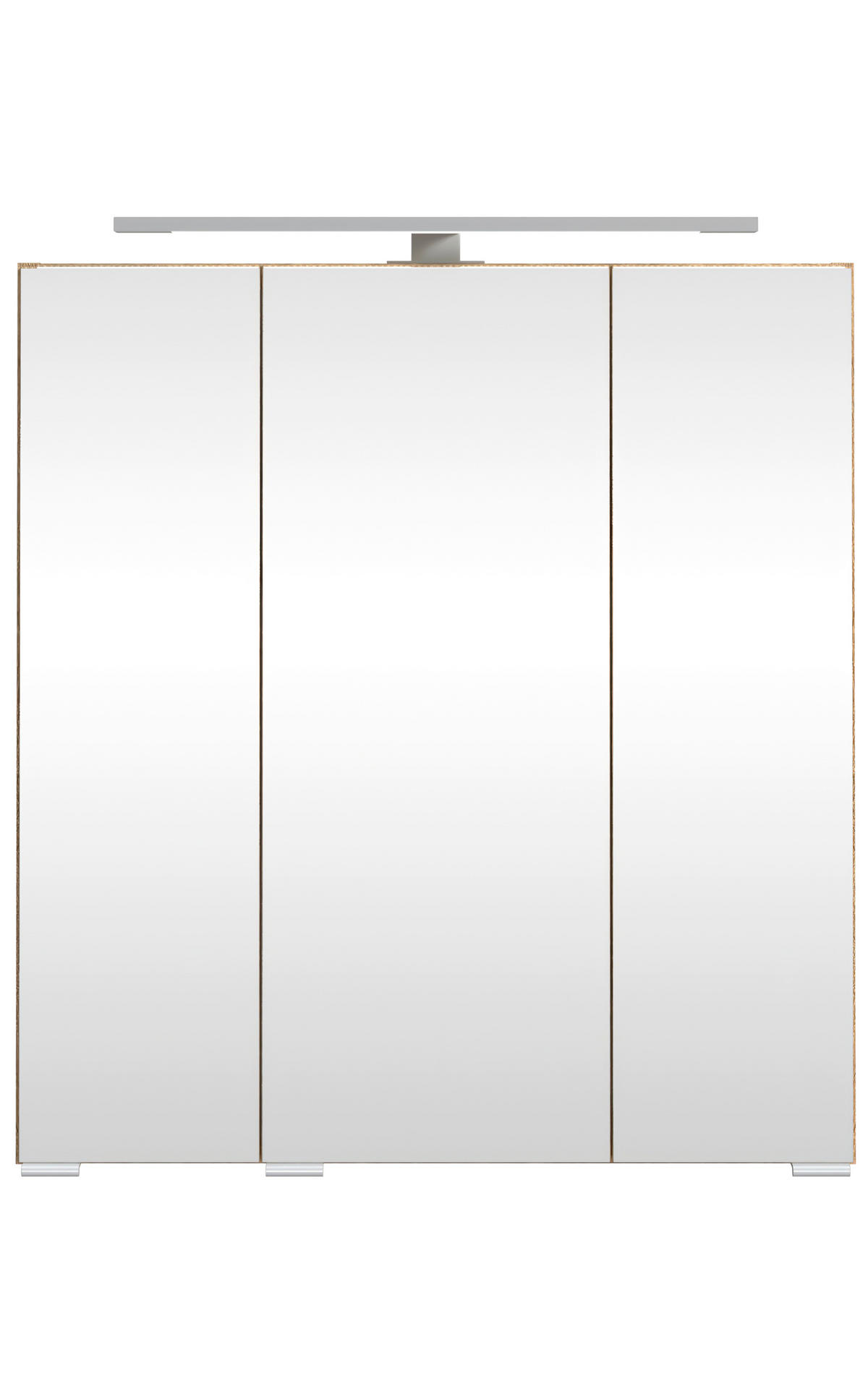 SPIEGELSCHRANK 60/64/20 cm  - Eichefarben/Silberfarben, KONVENTIONELL, Glas/Holzwerkstoff (60/64/20cm) - Xora