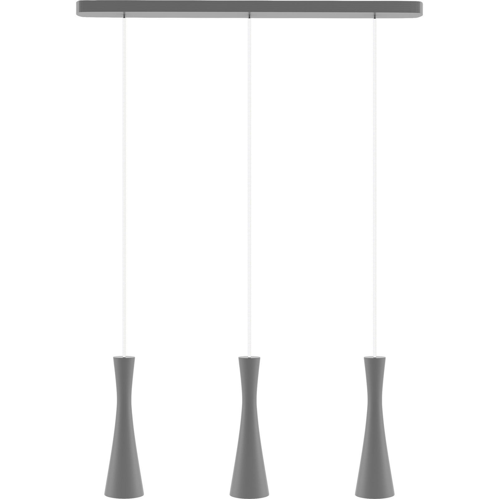 HÄNGELEUCHTE 75/150 cm  - Grau, Design, Holz (75/150cm)
