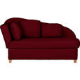 LIEGE  in Chenille, Flachgewebe Bordeaux  - Bordeaux, LIFESTYLE, Holz/Textil (85/97/180cm) - Novel