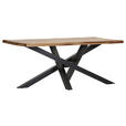 TISCHPLATTE      - Sheeshamfarben, Design, Holz (180/90/5cm) - Landscape