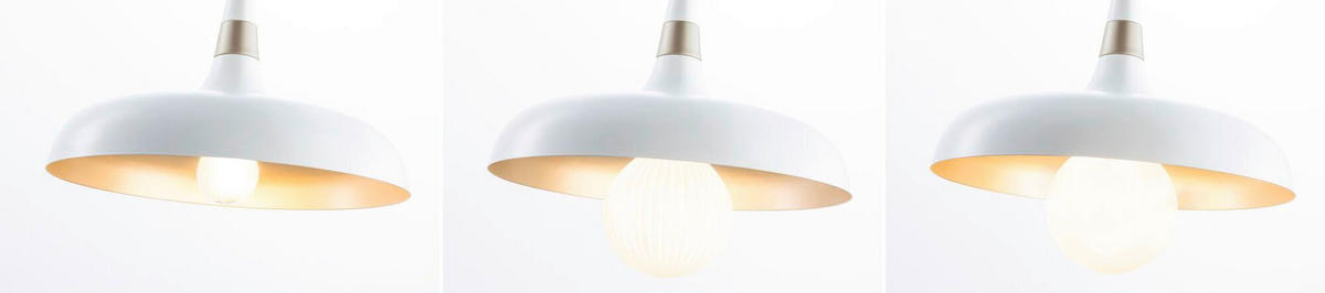 HÄNGELEUCHTE 34,2/30,0 cm  - Goldfarben/Weiß, Design, Metall (34,2/30,0cm) - Paulmann