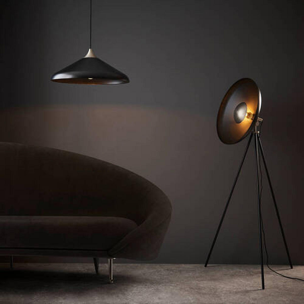 HÄNGELEUCHTE Endon Glo 50/176.5 cm   - Schwarz/Weiß, KONVENTIONELL, Metall (50/176.5cm) - ENDON