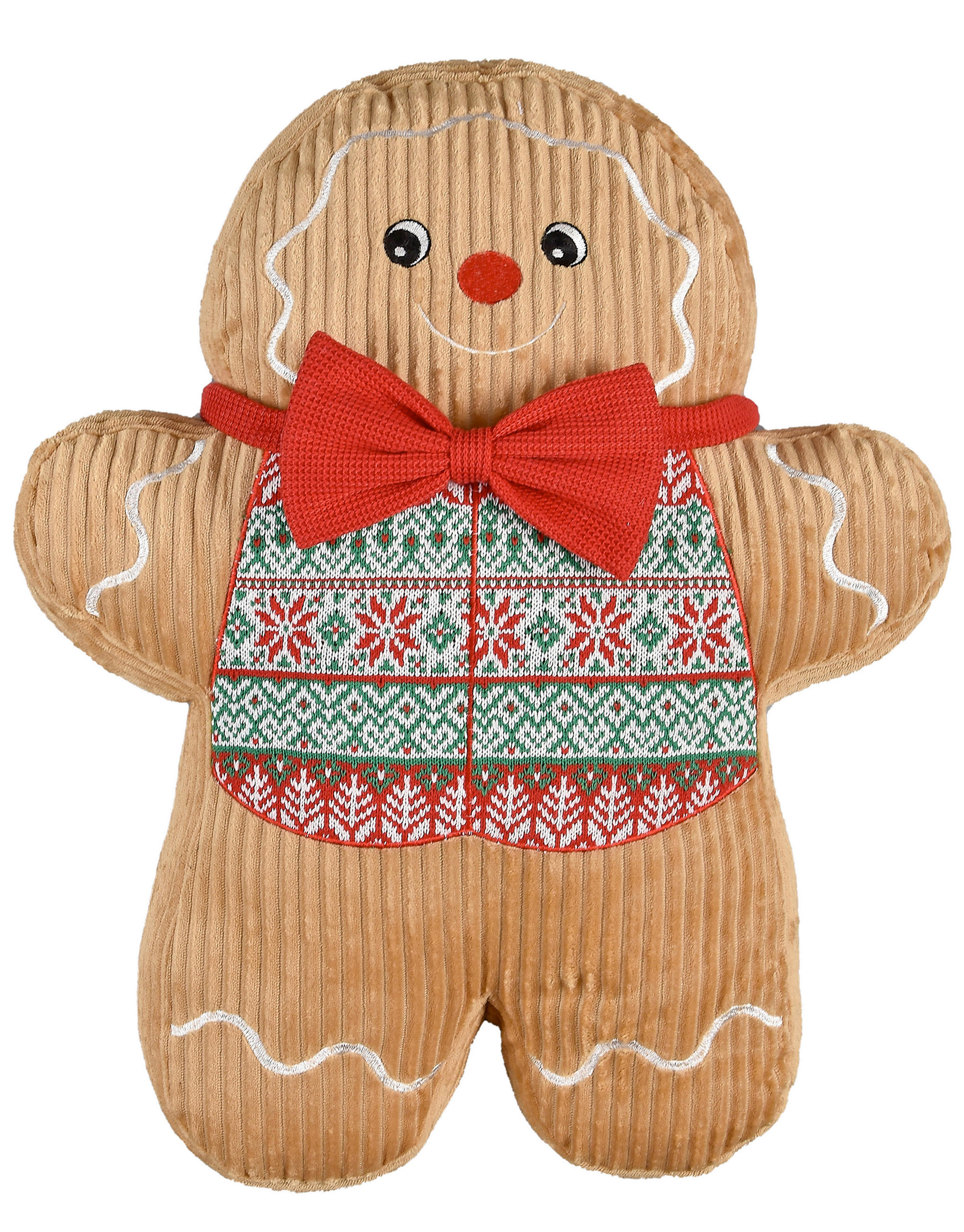 ZIERKISSEN   43/56/12 cm  - Rot/Braun, LIFESTYLE, Textil (43/56/12cm) - X-Mas