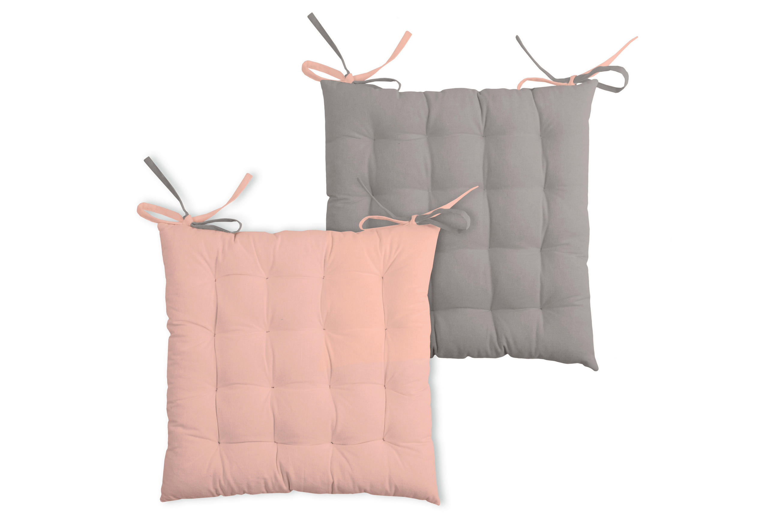 JASTUK ZA SEDENJE siva, ružičasta 40/40 cm  - siva/ružičasta, Konvencionalno, tekstil (40/40cm)
