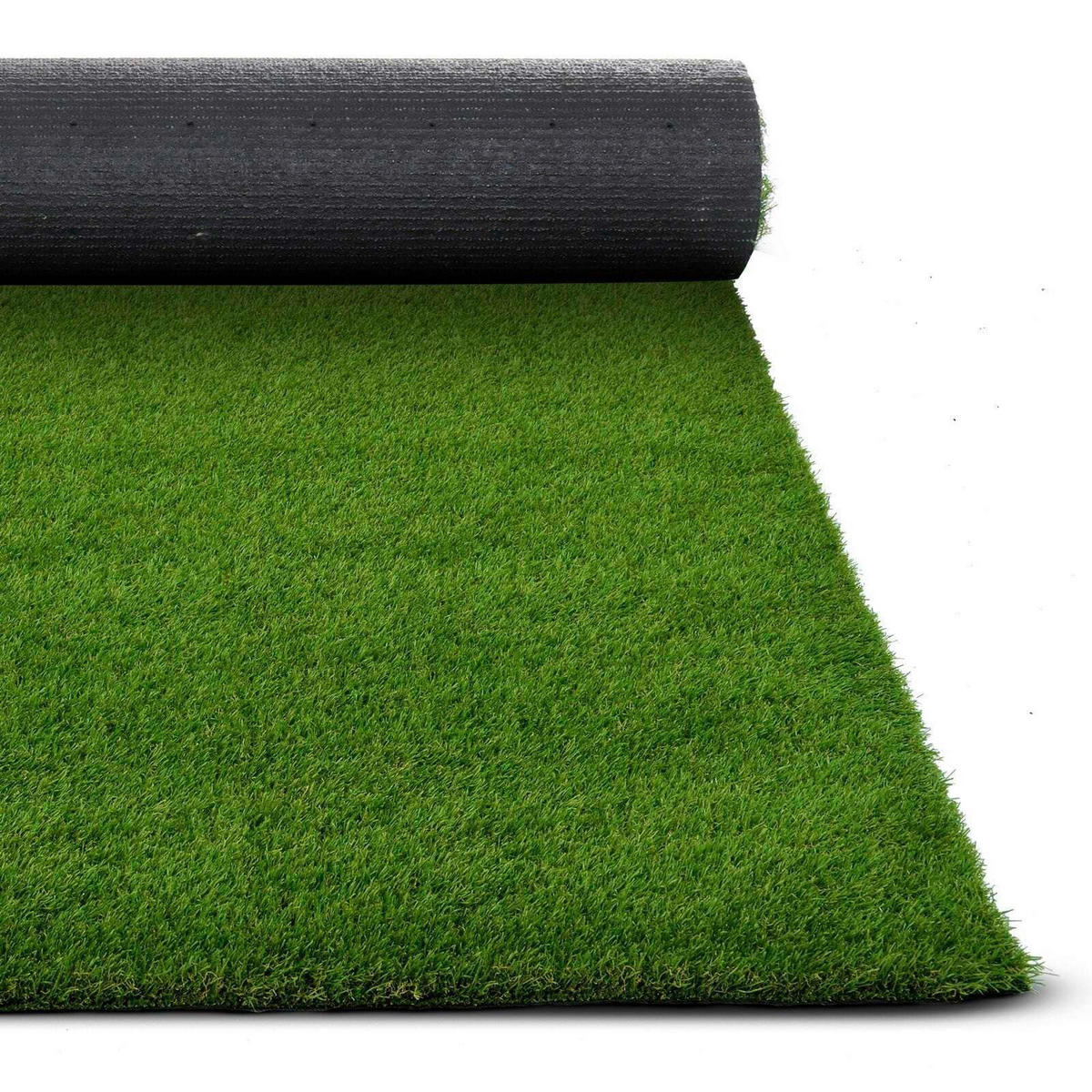 RASENTEPPICH - Grün, Basics, Kunststoff (100/450cm) - Floordirekt