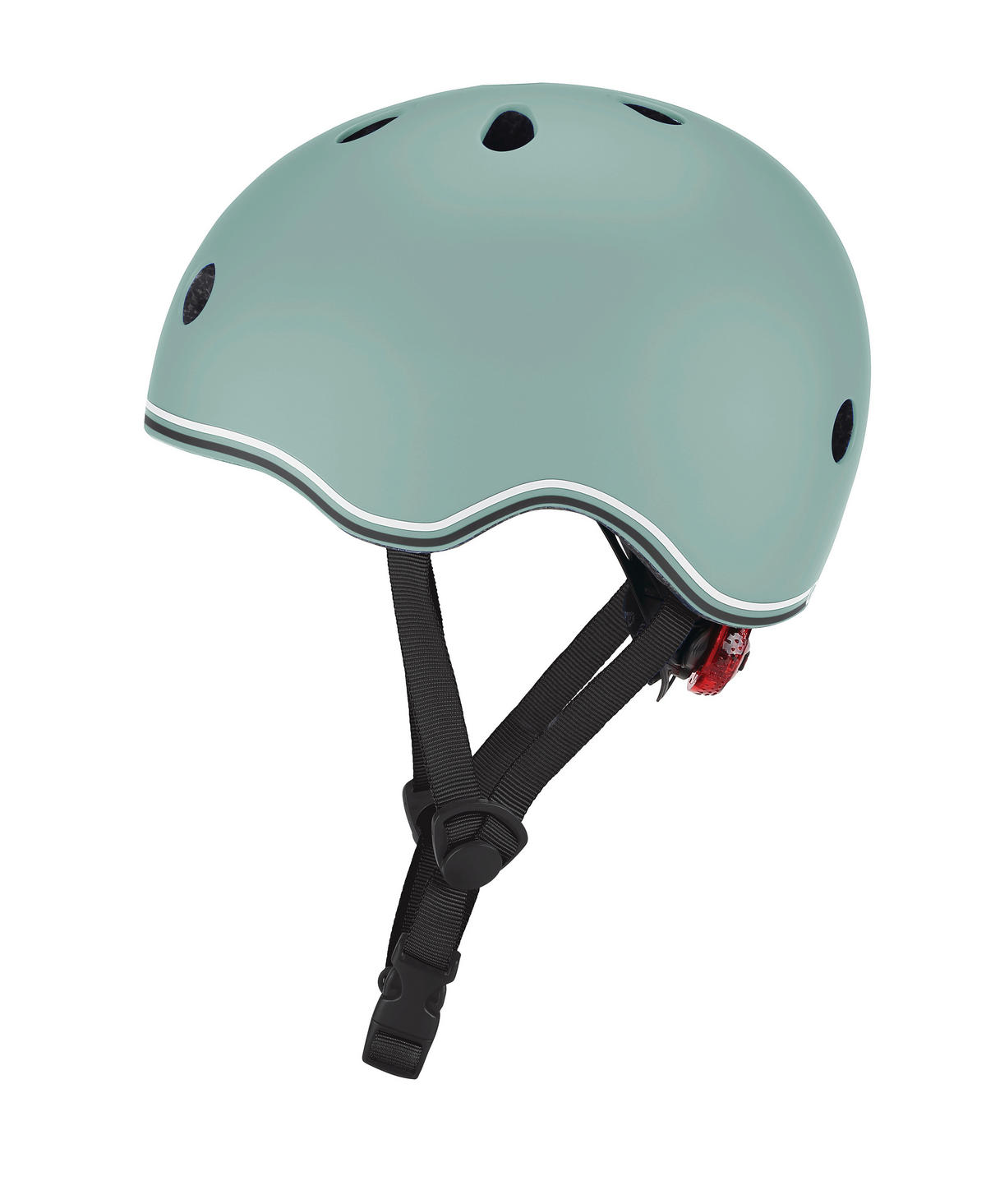 KINDERHELM HELM GO-UP LIGHTS  - Salbeigrün, Basics, Kunststoff (24/21/14,5cm) - GLOBBER
