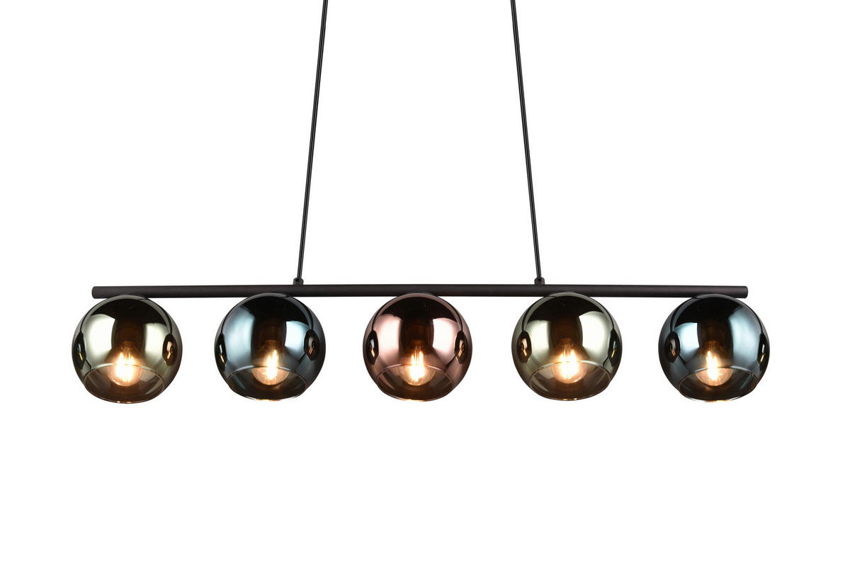PENDELLEUCHTE Sheldon 83/13/150 cm   - Blau/Multicolor, Design, Glas/Metall (83/13/150cm)