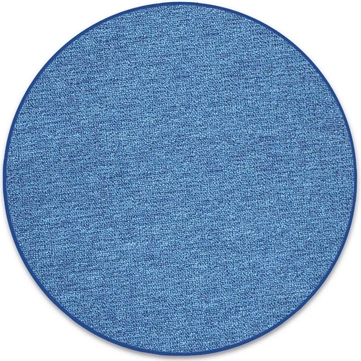 WEBTEPPICH 200 cm London Blau rund  - Blau, Basics, Kunststoff/Textil (200cm) - Floordirekt