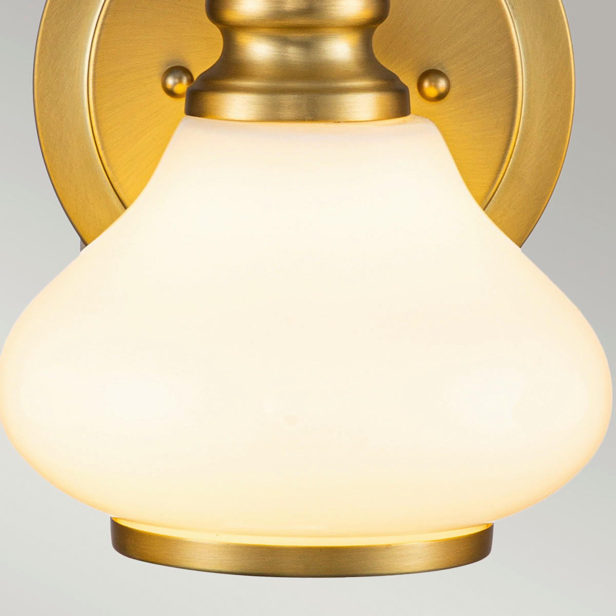 BADEZIMMER-WANDLEUCHTE Elstead Ainsley 61/20,6/23,1 cm   - Messingfarben, KONVENTIONELL, Glas/Metall (61/20,6/23,1cm) - Elstead Lighting