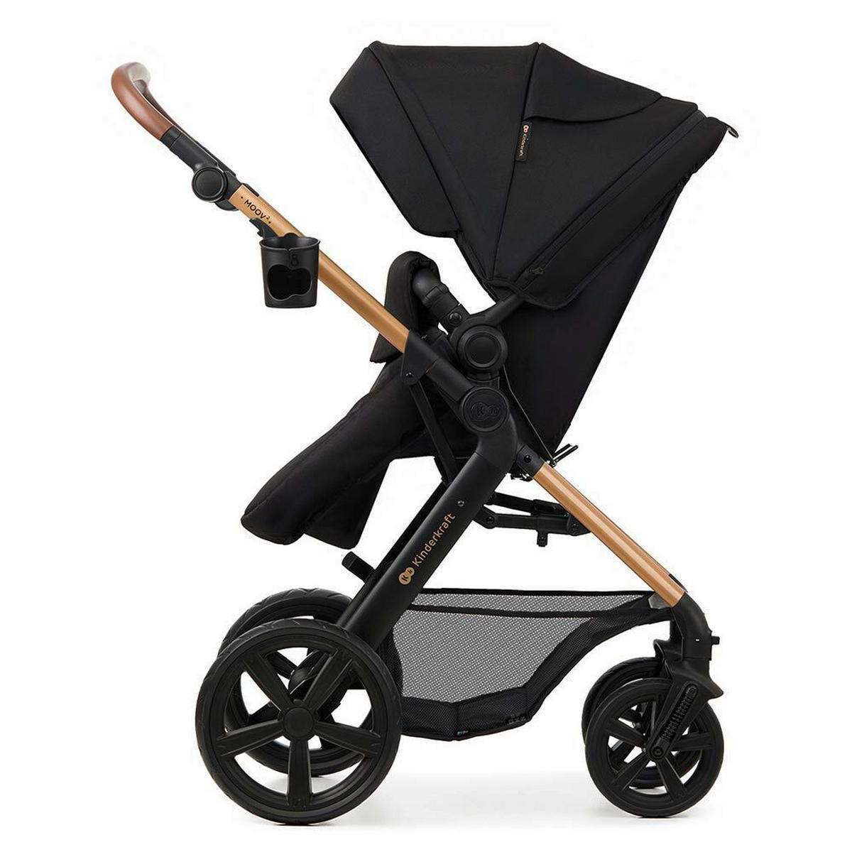 DJEČJA KOLICA  Moov 2  - crna, Basics, tekstil (86.5/60/106cm) - kinderkraft