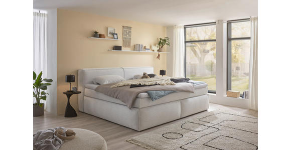 FAMILIENBOXSPRINGBETT - Silberfarben/Schwarz, LIFESTYLE, Kunststoff/Textil (240/200cm) - Esposa