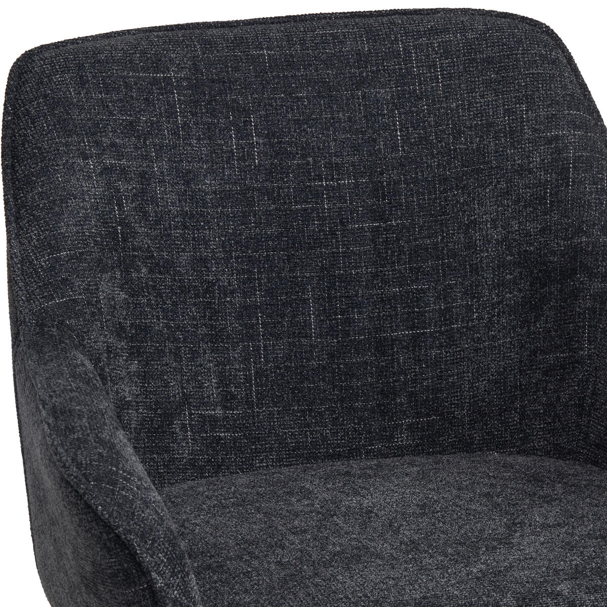 BARHOCKER in Schwarz, Grau  - Schwarz/Grau, KONVENTIONELL, Holz/Textil (57/105/57cm) - MID.YOU