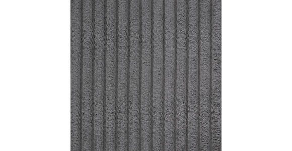 OHRENSESSEL in Cord Dunkelgrau  - Dunkelgrau/Schwarz, Design, Textil/Metall (83/89/106cm) - Xora