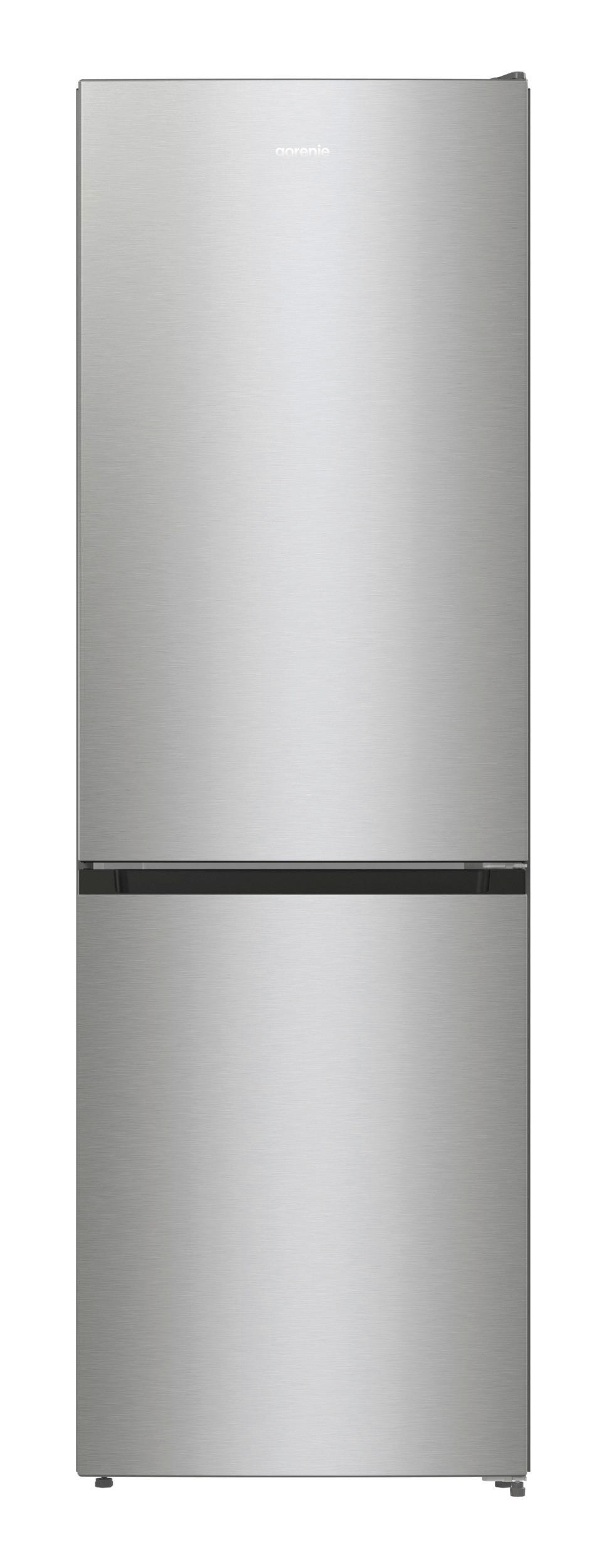 KÜHL-GEFRIER-KOMBINATION NFB612CSXL4  - Edelstahlfarben, Basics, Glas/Kunststoff (60/185/59,2cm) - Gorenje