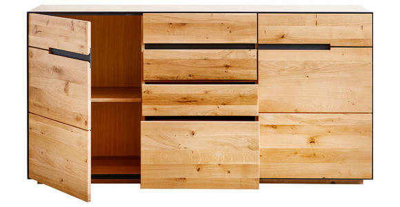 SIDEBOARD Kelio Kelio Eichefarben  165/85/42 cm  - Eichefarben/Anthrazit, KONVENTIONELL, Holz/Holzwerkstoff (165/85/42cm) - Linea Natura