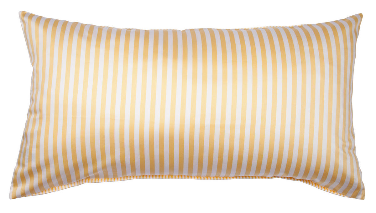 KISSENBEZUG Giorgio 40/80 cm  - Hellgelb/Weiß, KONVENTIONELL, Textil (40/80cm) - Janine