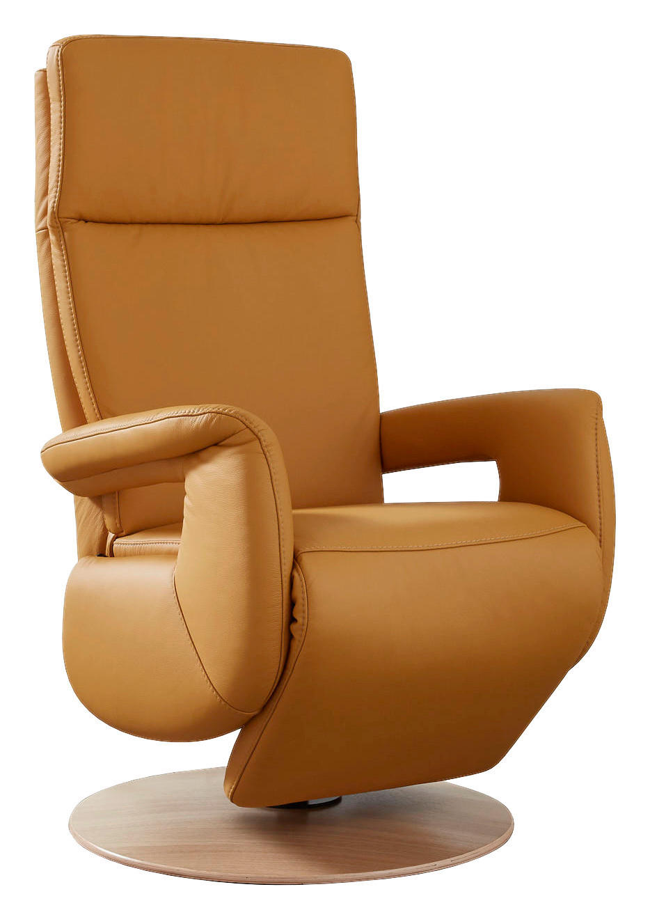 Cantus RELAXAČNÍ KŘESLO, kůže, curry žlutá