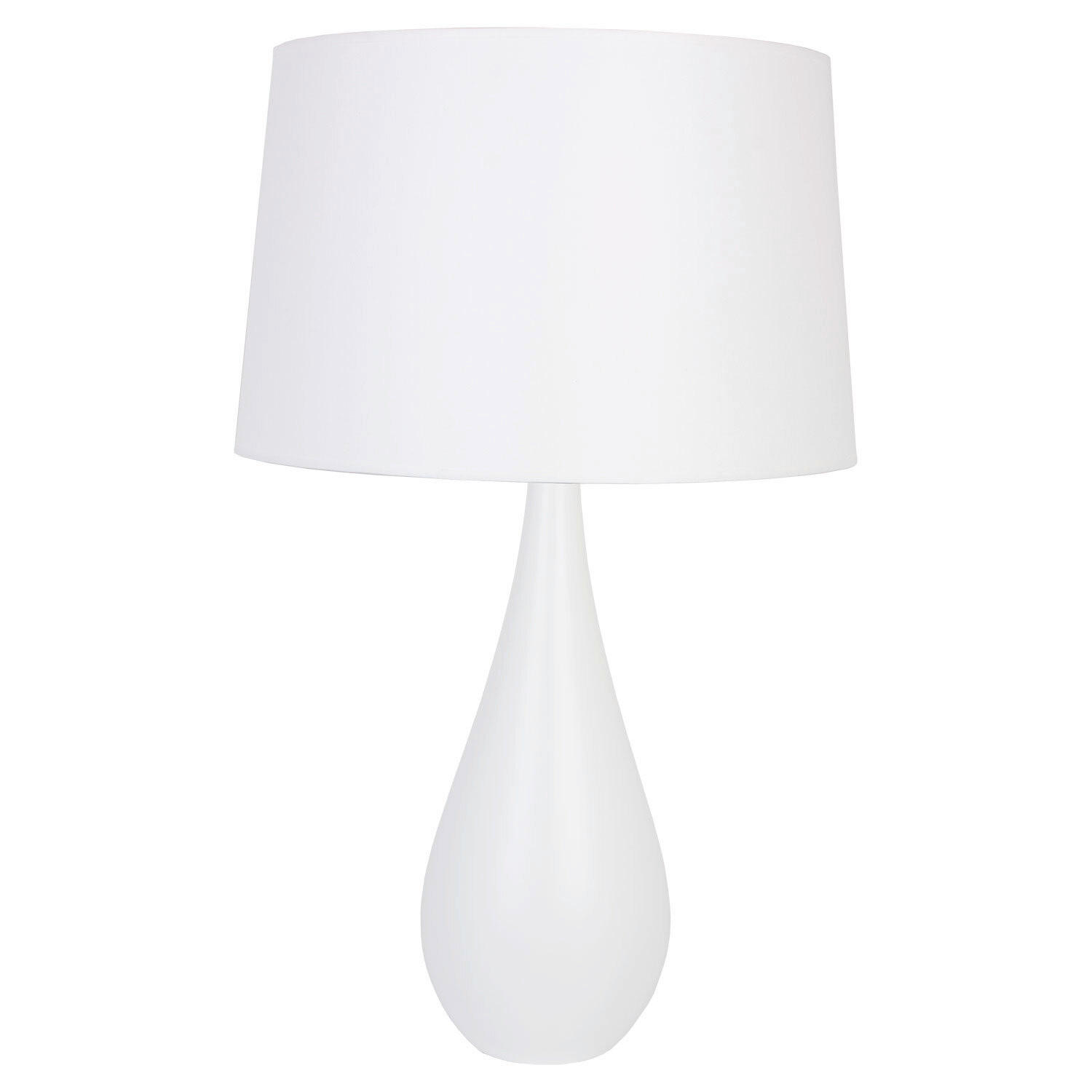 TISCHLEUCHTE Vase 40/64 cm  - Weiß, Design, Holz (40/64cm)