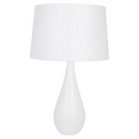 TISCHLEUCHTE Vase 40/64 cm  - Weiß, Design, Holz (40/64cm)