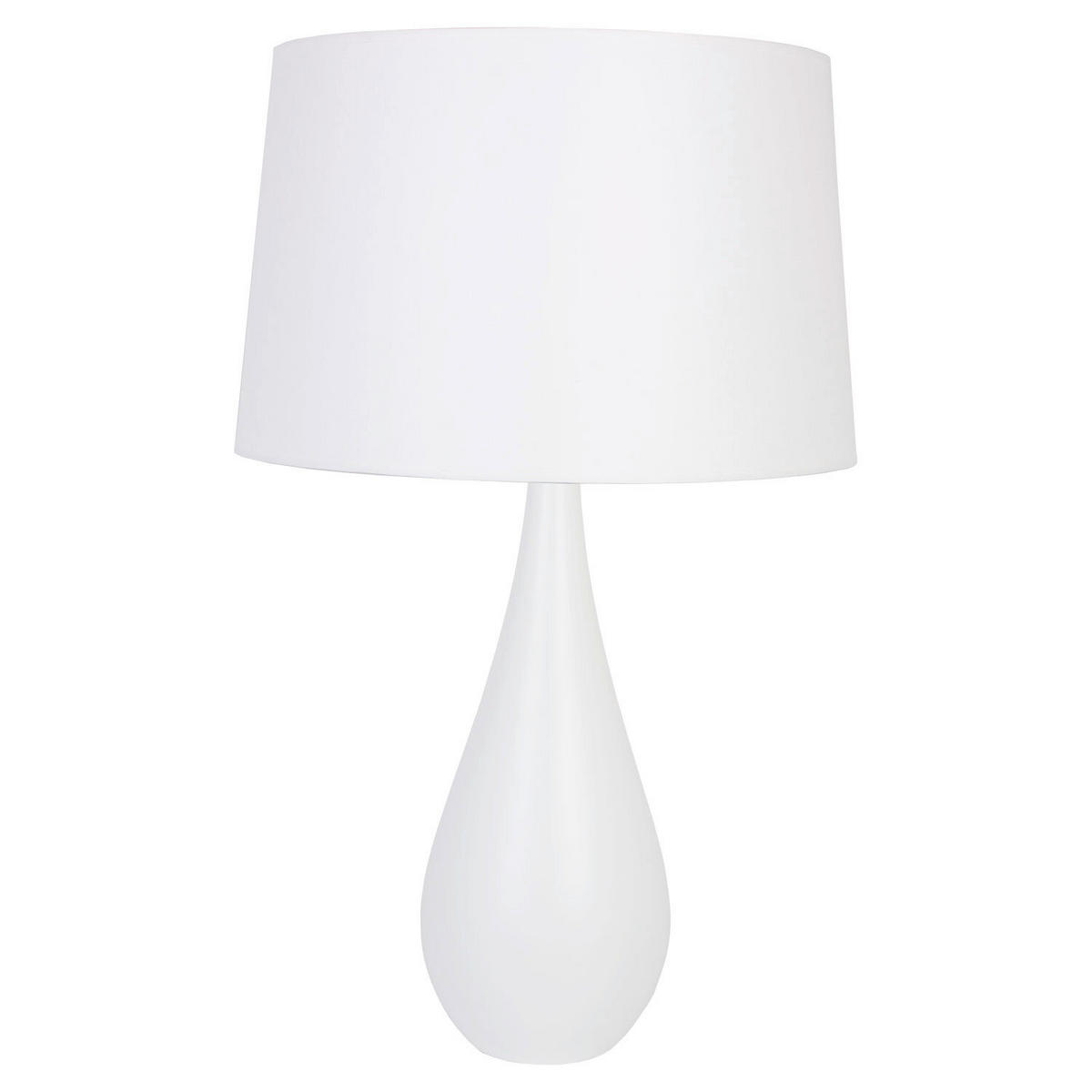 TISCHLEUCHTE Vase 40/64 cm  - Weiß, Design, Holz (40/64cm)