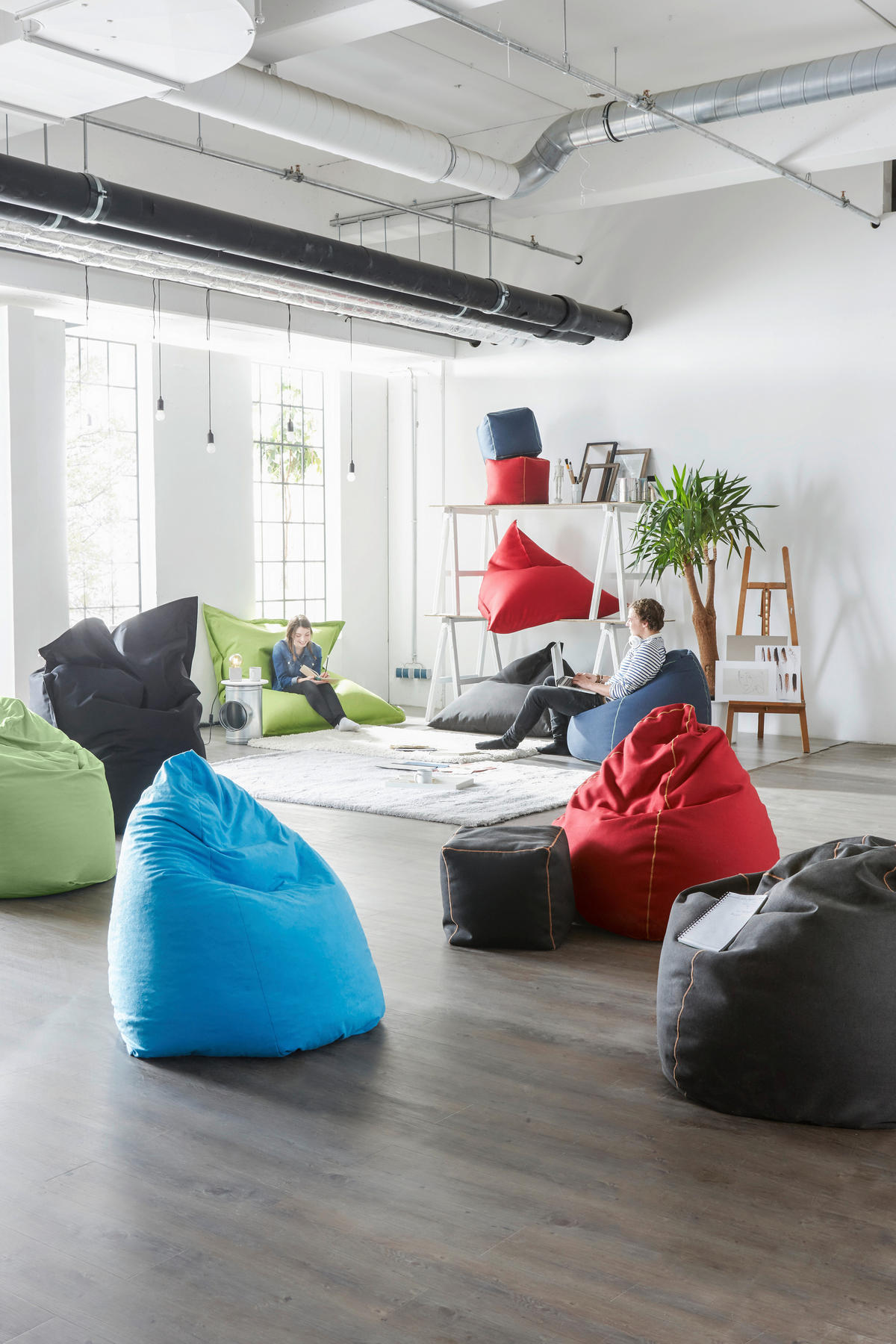 SITZSACK 380 l  - Grün, Design, Textil (140/180/14cm) - Boxxx