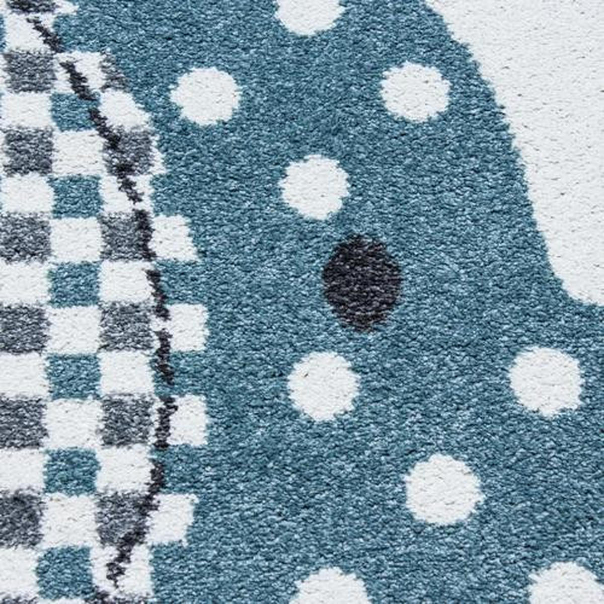DĚTSKÝ KOBEREC, 160 cm modrá, šedá, bílá - šedá/bílá, Trend, textil (160cm) - Ben'n'jen