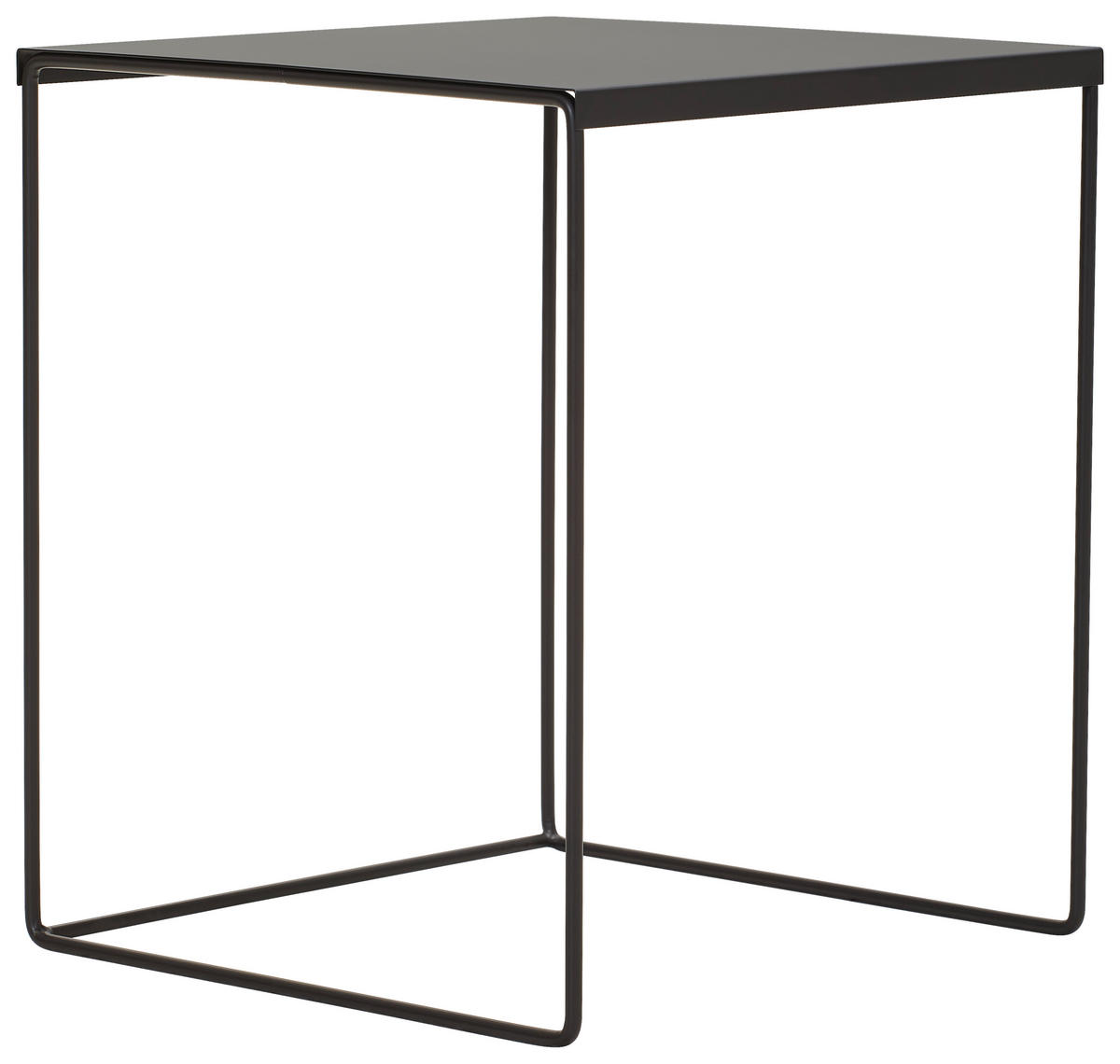 SATZTISCH in Metall 38/38/45 cm  - Schwarz, Design, Metall (38/38/45cm) - MID.YOU