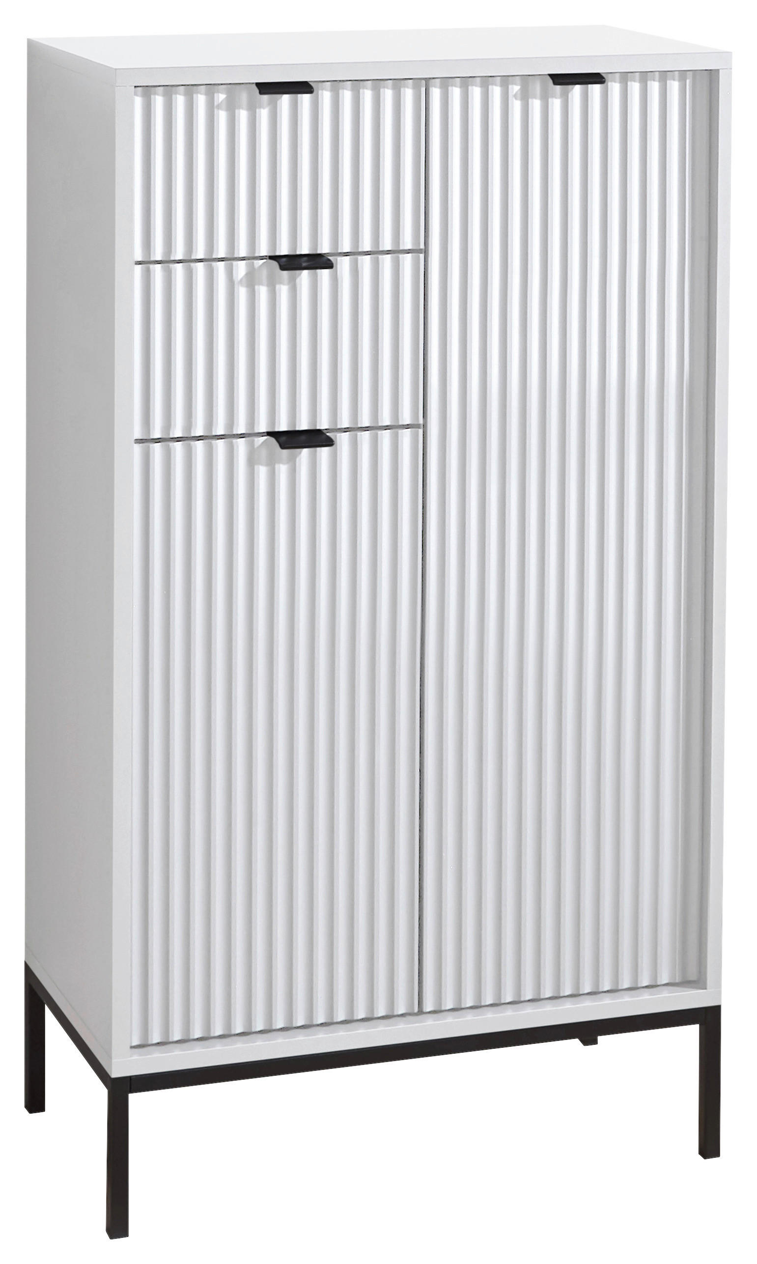 HIGHBOARD in 60/106/32 cm - Anthrazit/Weiß, MODERN, Holzwerkstoff/Kunststoff (60/106/32cm) - MID.YOU