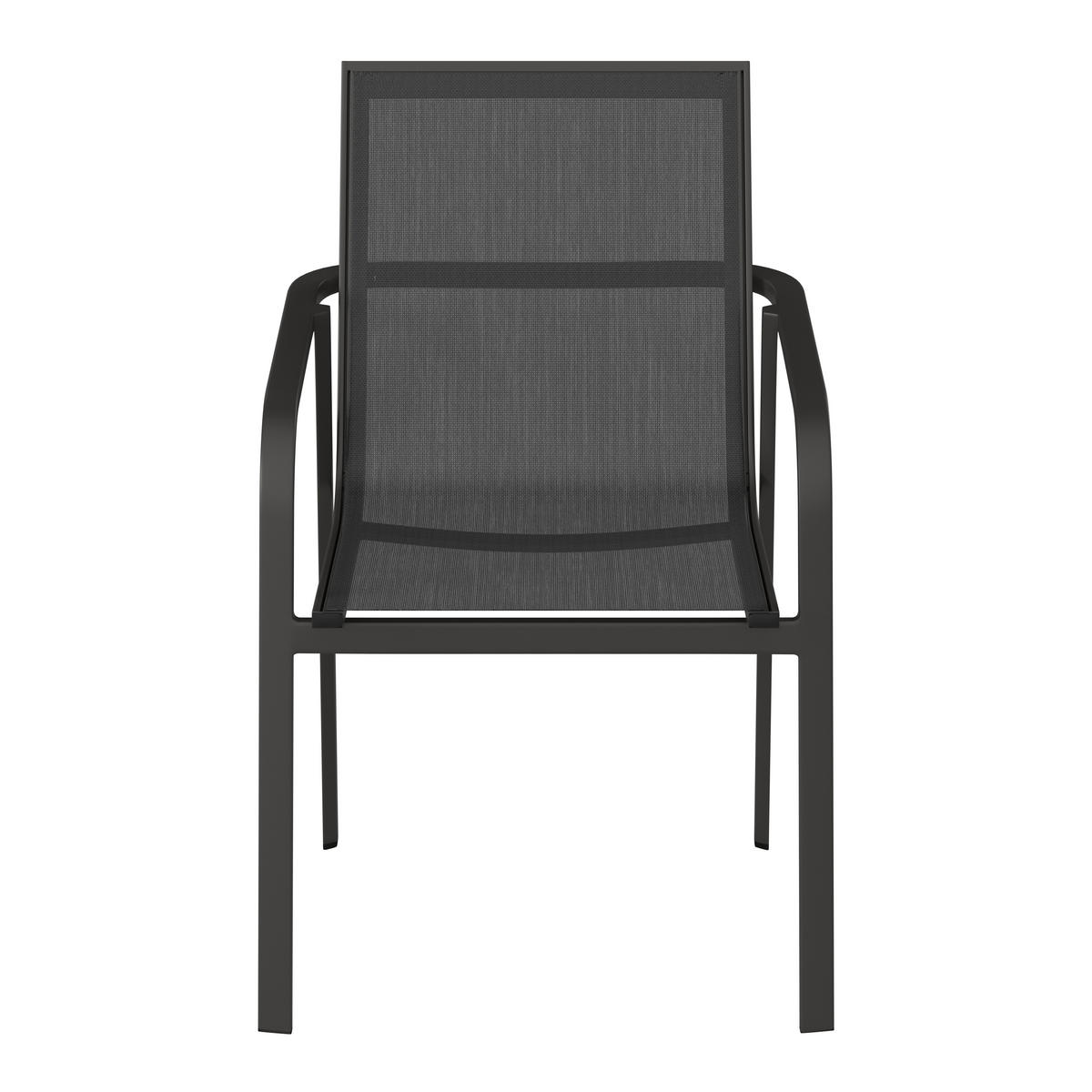 GARTENSTUHL Aluminium Anthrazit, Grau  - Anthrazit/Grau, MODERN, Textil/Metall (58/91/63cm) - Ambia Garden