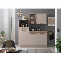 KUHINJSKI BLOK BREZ APARATOV - kašmir/črna, Basics, kovina/leseni material (165cm) - MID.YOU