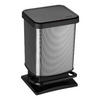 ABFALLEIMER PASO 20 L  - Schwarz/Grau, Basics, Kunststoff (29.3/26.6/45.7cm) - Rotho