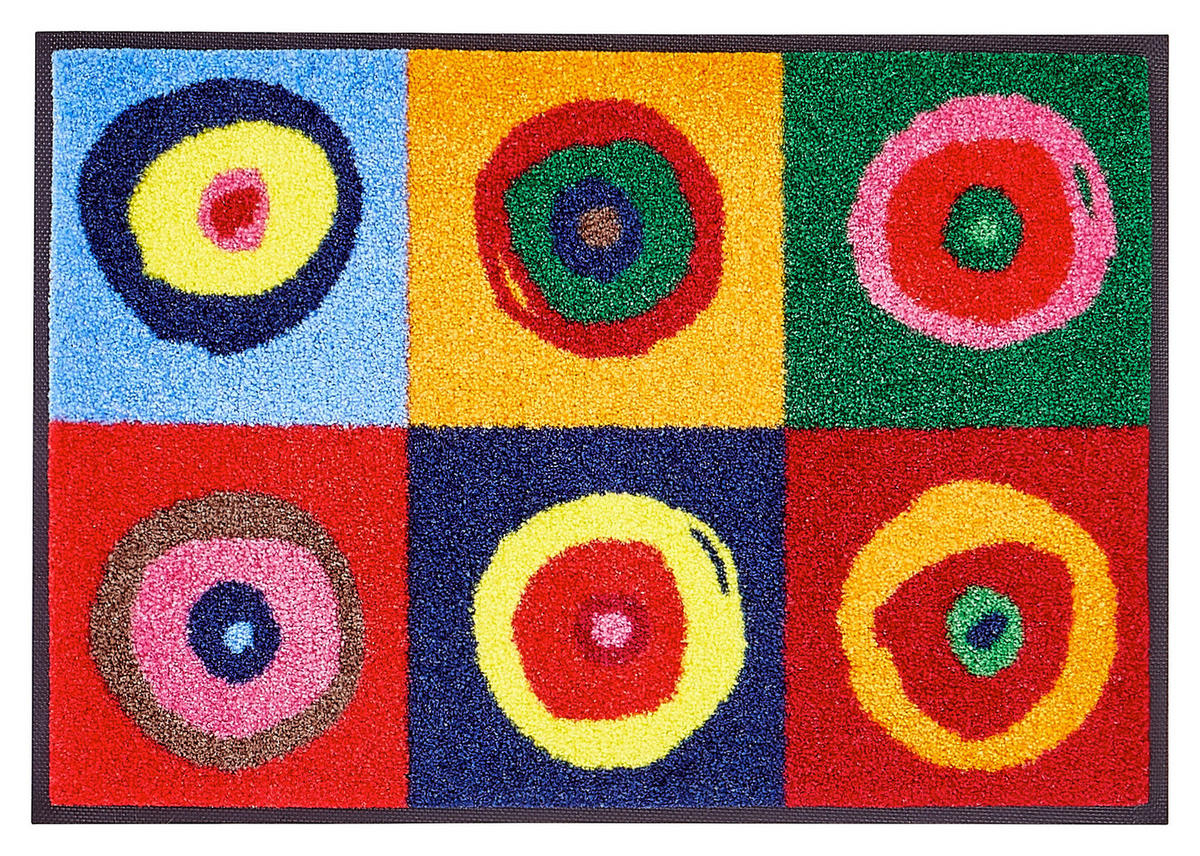 FUßMATTE  40/60 cm  Multicolor  - Multicolor, Trend, Kunststoff/Textil (40/60cm) - wash+dry