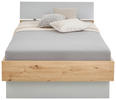 BETT 120/200 cm Grau, Eichefarben  - Eichefarben/Grau, MODERN (120/200cm) - Xora
